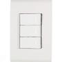 Imagem de Conjunto 4x2 Com 3 Interruptores Simples Tramontina Liz 10 A 250 V Branco Tramontina
