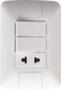 Imagem de Conjunto 4x2 con 2 Interruptores Sencillos 10 A 250 V y 1 Tomacorriente 2P 15 A - 16 A 250 V Tramont