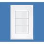 Imagem de Conjunto 4x2 Interruptor 3 Teclas Simples Modular Evidence - Fame