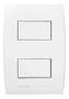 Imagem de Conjunto 4x2 Interruptor Duplo Paralelo Soprano Siemens Ilus