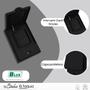 Imagem de Conjunto 4x2 Interruptor Duplo Simples Prova Dagua Preto - B.lux