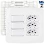 Imagem de Conjunto 4x4 3 tomadas 20A + 3 Interruptor Paralelo 250V B3