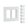 Imagem de Conjunto 4x4 6 Interruptor Lunare Up Branco Fosco S400207