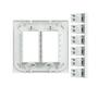 Imagem de Conjunto 4x4 6 Interruptor Lunare Up Branco Fosco S400207