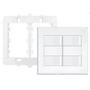 Imagem de Conjunto 4x4 C/ 3 Interruptor Simples + 1 Interruptor Paralelo Evidence - Fame