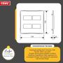 Imagem de Conjunto 4x4 Tomada Dupla 20a + Interruptor Duplo Fame