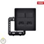 Imagem de Conjunto 4x4 Tomada Dupla 20a + Interruptor Duplo Fame