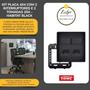 Imagem de Conjunto 4x4 Tomada Dupla 20a + Interruptor Duplo Fame