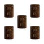 Imagem de Conjunto 5 Interruptores de 2 Teclas Simples, Modular, com Placa 4x2 e Suporte