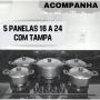 Imagem de Conjunto 5 peças de panelas caçarola utensílios de cozinha