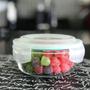Imagem de Conjunto 5 Potes 400ml Vidro Hermético Mantimentos Marmita