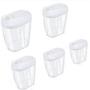 Imagem de Conjunto 5 Potes Alimentos 300Ml/460Ml/680Ml/960Ml/1400L