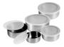 Imagem de Conjunto 5 Potes Tigelas Inox com Tampa Resistente