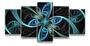 Imagem de Conjunto 5 Quadros Borboleta Simétrica"