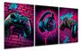 Imagem de Conjunto 5 Quadros Decorativos Controle Gamer Jogos Headset Nerd"