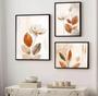 Imagem de Conjunto 5 Quadros Decorativos Flores Modernas"