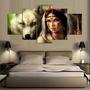 Imagem de Conjunto 5 Quadros India E O Lobo Lindo "