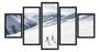 Imagem de Conjunto 5 Quadros Montanhismo Na Neve"