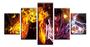 Imagem de Conjunto 5 Quadros Naruto Saske Sasuke"