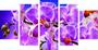 Imagem de Conjunto 5 Quadros Sala Quarto Luxo Orquídeas Flores 01