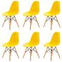 Imagem de Conjunto 6 Cadeiras Charles Eames Eiffel Amarela