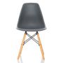 Imagem de Conjunto 6 Cadeiras Charles Eames Eiffel Cinza Escuro