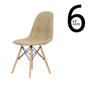 Imagem de Conjunto 6 Cadeiras Eames DSW Botonê - Fendi