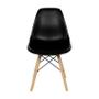 Imagem de Conjunto 6 Cadeiras Eiffel Sala Jantar Cozinha Escritório Charles Eames Preta