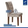 Imagem de Conjunto 6 Cadeiras Estofadas Hobby Chocolate/Cinza
