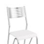 Imagem de Conjunto 6 Cadeiras Nápolis Cromada Branco