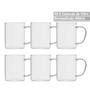 Imagem de Conjunto 6 Canecas Copos de Vidro com Alça Bebidas 450 ml