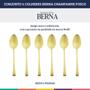 Imagem de Conjunto 6 Colheres Aço Inox Champanhe Fosco Wolff Berna