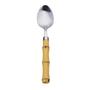 Imagem de Conjunto 6 Colheres para Mesa de Aço Inox com Cabo de Bambu 20cm 7383 - Lyor