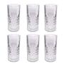 Imagem de Conjunto 6 Copos De Vidro Transparente 350Ml Com Detalhes