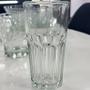 Imagem de Conjunto 6 Copos Facetado Long Drink Vidro Bar 330ml