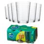 Imagem de Conjunto 6 Copos Ginga Nadir Luxo Vidro Transparente 265ml