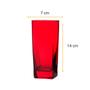 Imagem de Conjunto 6 Copos Vidro Texas Vermelho Luxo 320 ML 