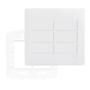 Imagem de Conjunto 6 Interruptor Simples Com Suporte 4x4 Branco Fame