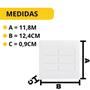 Imagem de Conjunto 6 Interruptor Simples Com Suporte 4x4 Branco Fame