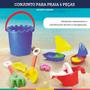 Conjunto 6 Peças Praia Balde Pá Forma de Areia Monte Libano Imagem de Conjunto 6 Peças Praia Balde Pá Forma de Areia Monte Libano