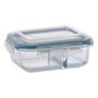 Imagem de Conjunto 6 Potes Retangular c Divisória 1040ml Marmita Fit