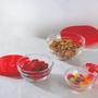 Imagem de Conjunto 6 Potes Tigelas Vasilhas Tamanho 200ml/400ml/550ml Pratico Versátil Resistente