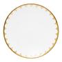 Imagem de Conjunto 6 Pratos Fundos Porcelana EGG Branco/Dourado- WOLFF