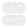 Imagem de Conjunto 6 Pratos Rasos Soleil White Porcelana 29cm Oxford