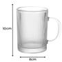 Imagem de Conjunto 6 Xicaras Alça Colorida 350ml Para Chá Café ChocolateQuenteCanelada