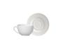 Imagem de Conjunto 6 Xícaras Chá com Pires Split White 250ml Alleanza