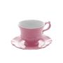 Imagem de Conjunto 6 Xícaras Chá Porcelana com Pires 200ml Fancy 17747 Wolff Rose