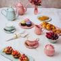 Imagem de Conjunto 6 Xícaras Chá Porcelana com Pires 200ml Fancy 17747 Wolff Rose