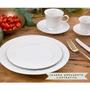 Imagem de Conjunto 6 Xícaras de Café com Pires 190ml Porcelana em Relevo Tassel Germer Branco