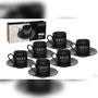 Imagem de Conjunto 6 Xícaras De Café Com Pires Em Porcelana 80ml